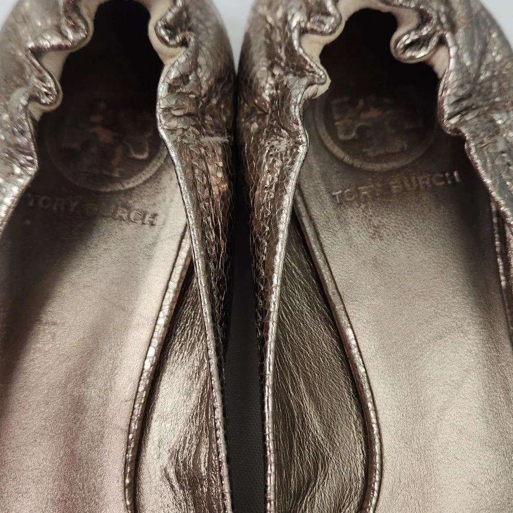 Tory Burch Bronze Ballet‎ Flats